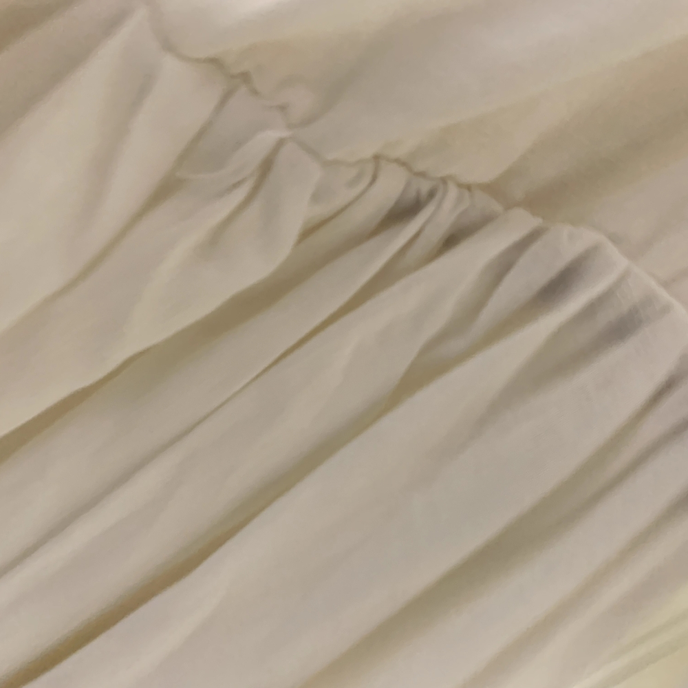 NWT MABLE ARIYA FRONT RIBBON TIED MINI Dress In OFF WHITE SZ L - Picture 16 of 16